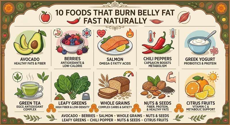 10 Foods That Burn Belly Fat Fast