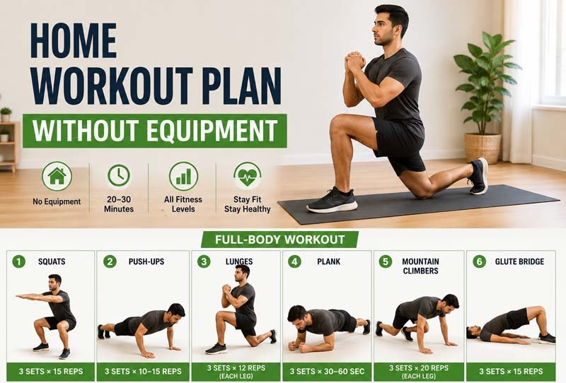 Home Workout Plan Without Equipment